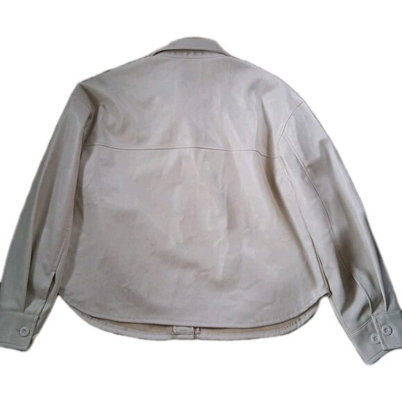 7 For All Mankind Women's Cropped Cream Jacket Size M - Picture 3 of 4